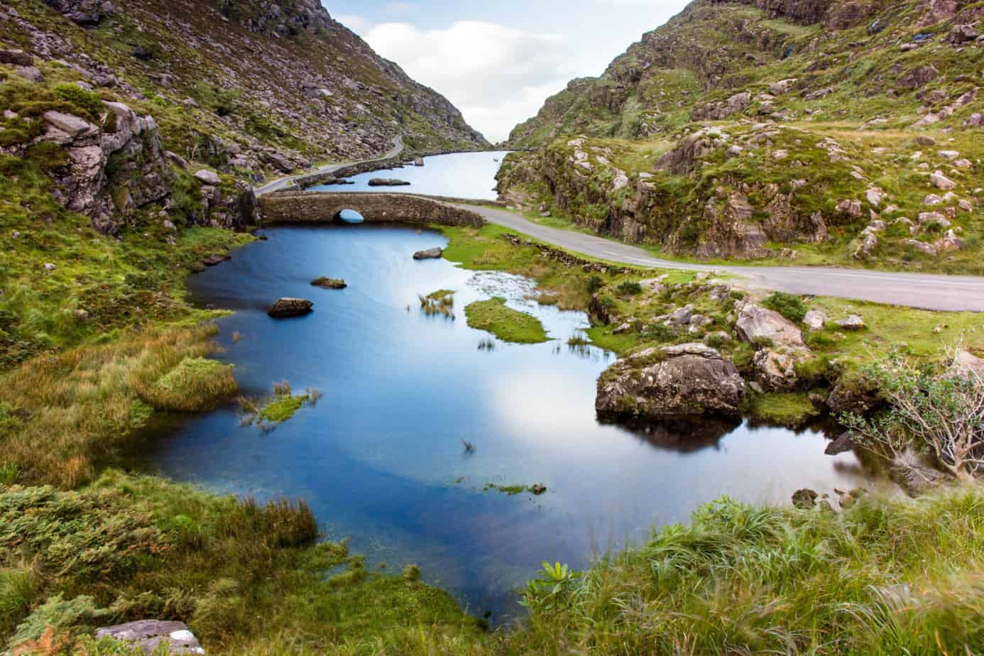 Prachtige wegen in Ierland